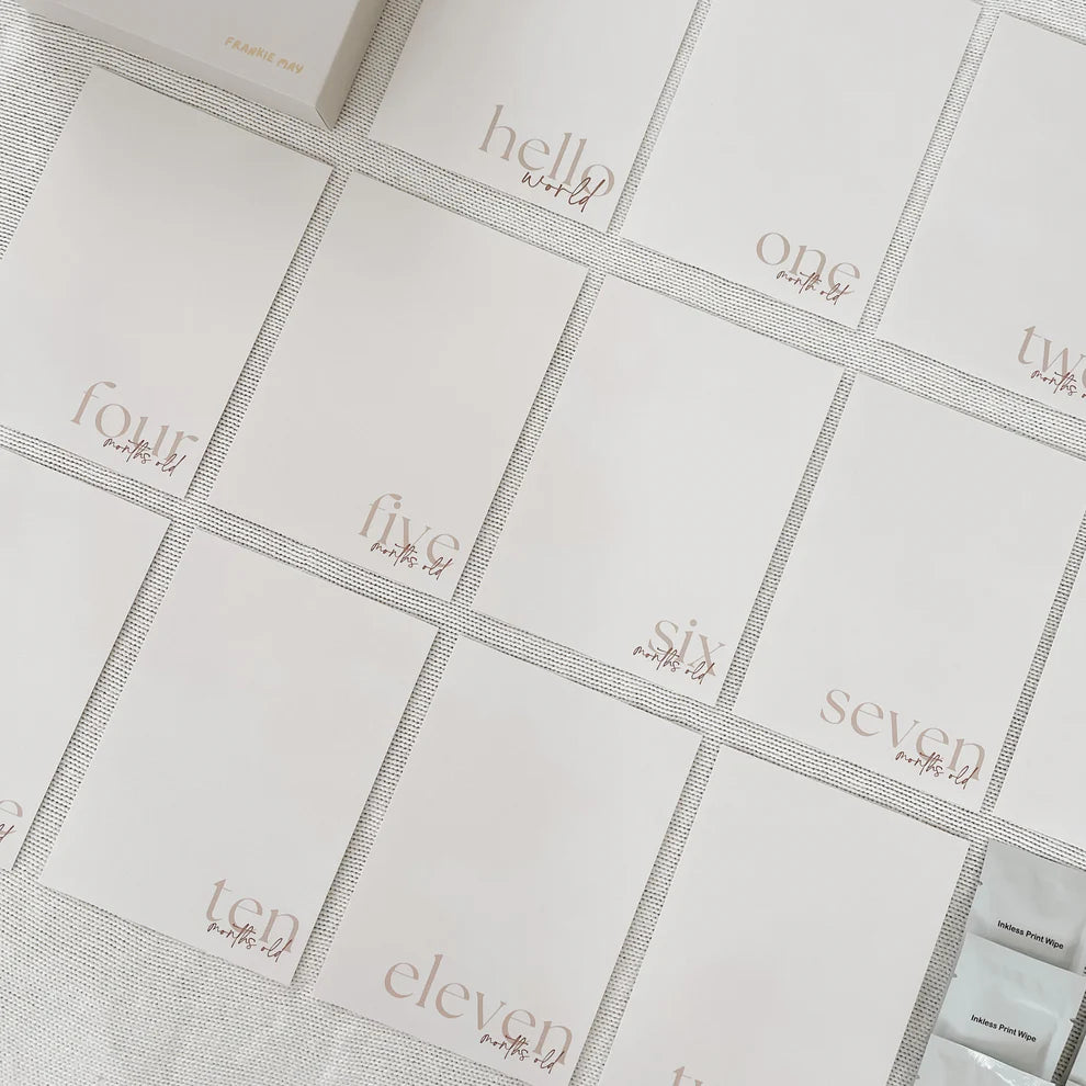 Inkless Baby Milestone Cards